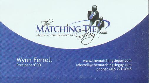 The Matching Tie Guy Business Card