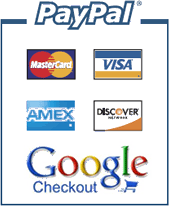 Credit Card-Paypal-Google Payment Methods